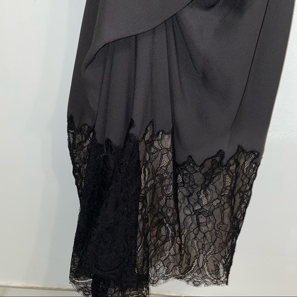 NWT BCBGMAXAZARIA Runway One Shoulder Lace Dress 2